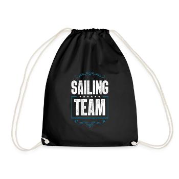 Equipe de voile - Sac de sport léger - noir - Devant