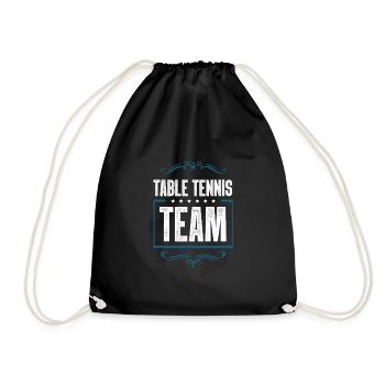 Table Tennis Team - Turnbeutel - Schwarz - Vorne