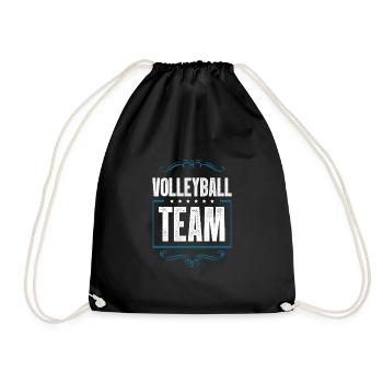 Volleyball Team - Drawstring Bag - black - Front