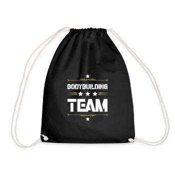 Équipe de musculation - Sac de sport léger - noir - Devant