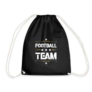 Équipe de football - Sac de sport léger - noir - Devant