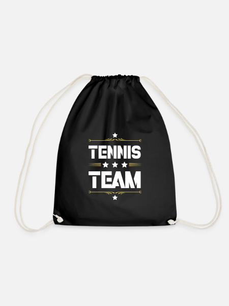 Tennis Team - Turnbeutel - Schwarz