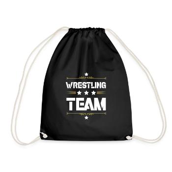 Wrestling Team - Drawstring Bag - black - Front