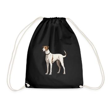 Greyhound Dog - Drawstring Bag - black - Front