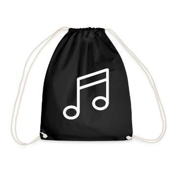 Musique orchestre musicien chanteur note de musique - Sac de sport léger - noir - Devant