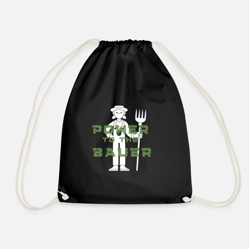 Power to the Bauer - Turnbeutel - Schwarz