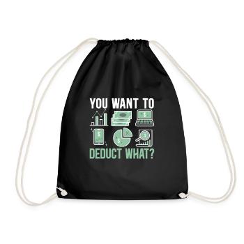 Accountant Controller Accounting Finance Manager - Drawstring Bag - black - Front