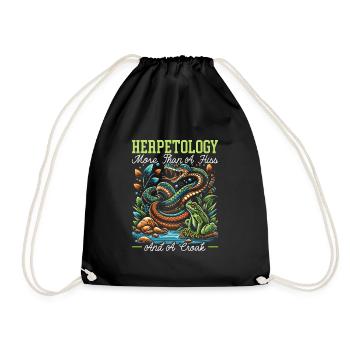Herpétologie Reptile Amoureux Serpents Lézards - Sac de sport léger - noir - Devant