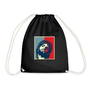 Team Jesus Christ Christianity Religion Christ - Drawstring Bag - black - Front