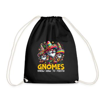 Funny Cinco De Mayo Mexico Midget - Drawstring Bag - black - Front