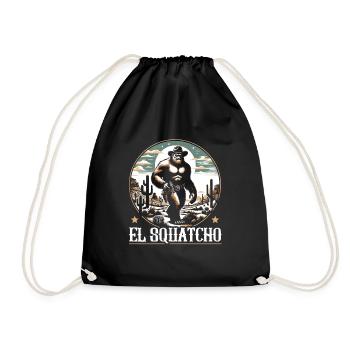 Amant du Bigfoot de l’Ouest Sasquatch Yéti - Sac de sport léger - noir - Devant