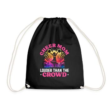 muCheerleading Mutter Muttertag Geschenk - Turnbeutel - Schwarz - Vorne