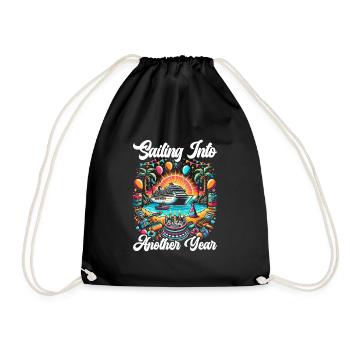 Cruise Ship Cruise Boat Trip - Drawstring Bag - black - Front