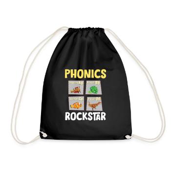 Conscience phonétique, compréhension écrite phonique - Sac de sport léger - noir - Devant