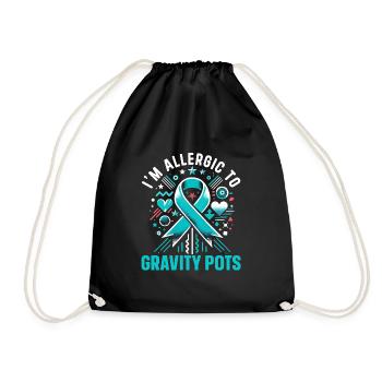 Postural tachycardia syndrome Dysautonomia - Drawstring Bag - black - Front