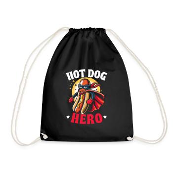 Amateur de hot-dogs Restauration rapide Saucisses gastronomiques - Sac de sport léger - noir - Devant