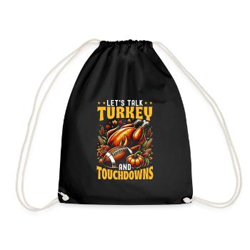 Thanksgiving Amateurs de football Sports reconnaissants - Sac de sport léger - noir - Devant