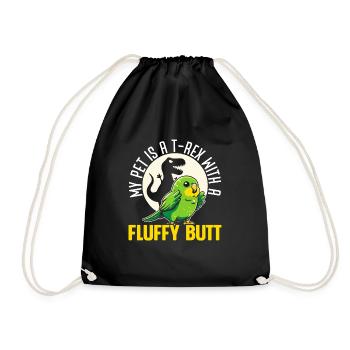 Perruche amoureuse de la perruche Perruche oiseau - Sac de sport léger - noir - Devant