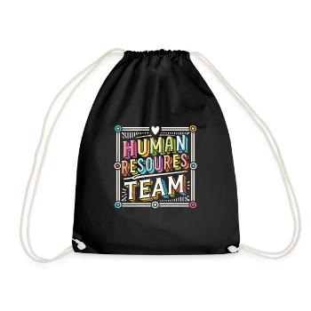 Hr Manager Job Human Resources Employee Hr - Drawstring Bag - black - Front