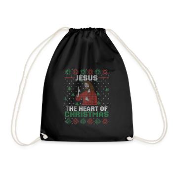 Religieux de Noël de Jésus-Christ - Sac de sport léger - noir - Devant