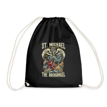 Saint Michel Archange Prière Catholique - Sac de sport léger - noir - Devant