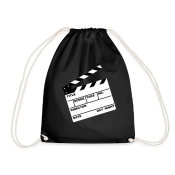 clap de film - Sac de sport léger - noir - Devant