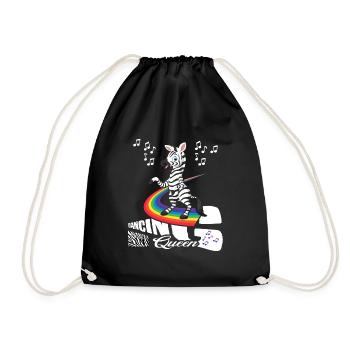 Danser Zèbre Danser Danser Arc-en-ciel « danser » - Sac de sport léger - noir - Devant