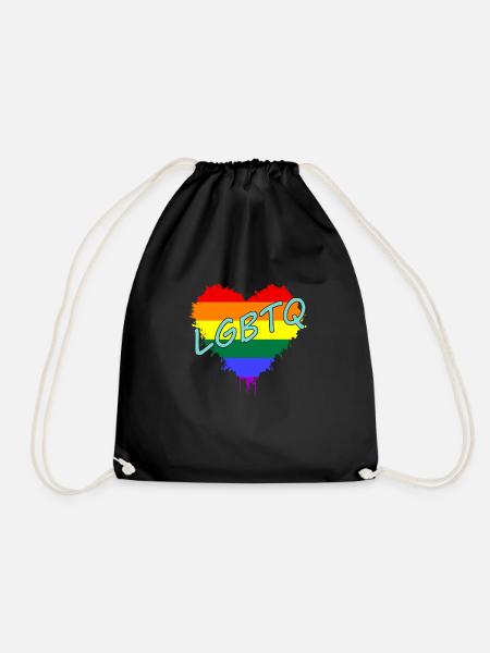 LGBTQ - Turnbeutel - Schwarz