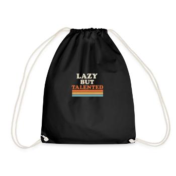 Occupé à ne rien faire - Sac de sport léger - noir - Devant