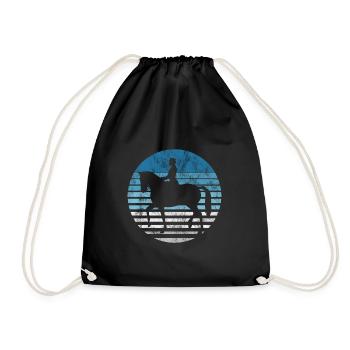 Dressage Cavalier de dressage Cheval d’équitation - Sac de sport léger - noir - Devant