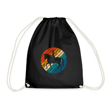 Dressage Cavalier de dressage Cheval d’équitation - Sac de sport léger - noir - Devant