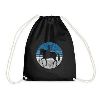 Dressage Cavalier de dressage Cheval d’équitation - Sac de sport léger - noir - Devant