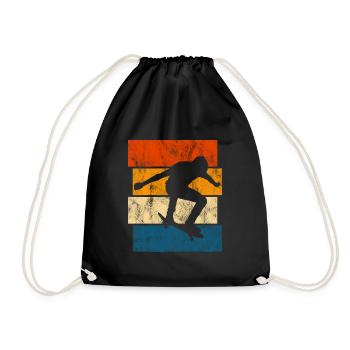 Skateboarder Skateboard Skater Skate Skateing - Sac de sport léger - noir - Devant