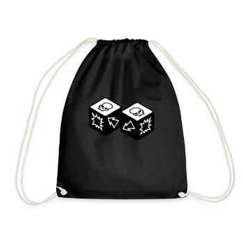 Double Skull - Sac de sport léger - noir - Devant