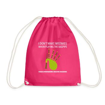 Scotland Bagpipe Bagpipe Musicien - Sac de sport léger - fuchsia - Devant
