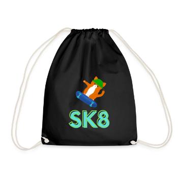 SK8 - Turnbeutel - Schwarz - Vorne