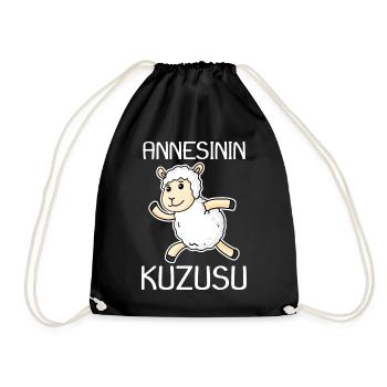 Annesinin Kuzusu - Baby - Turkish - Drawstring Bag - black - Front