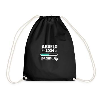 I'm going to Abuelo 2024 - Baby feet - Drawstring Bag - black - Front