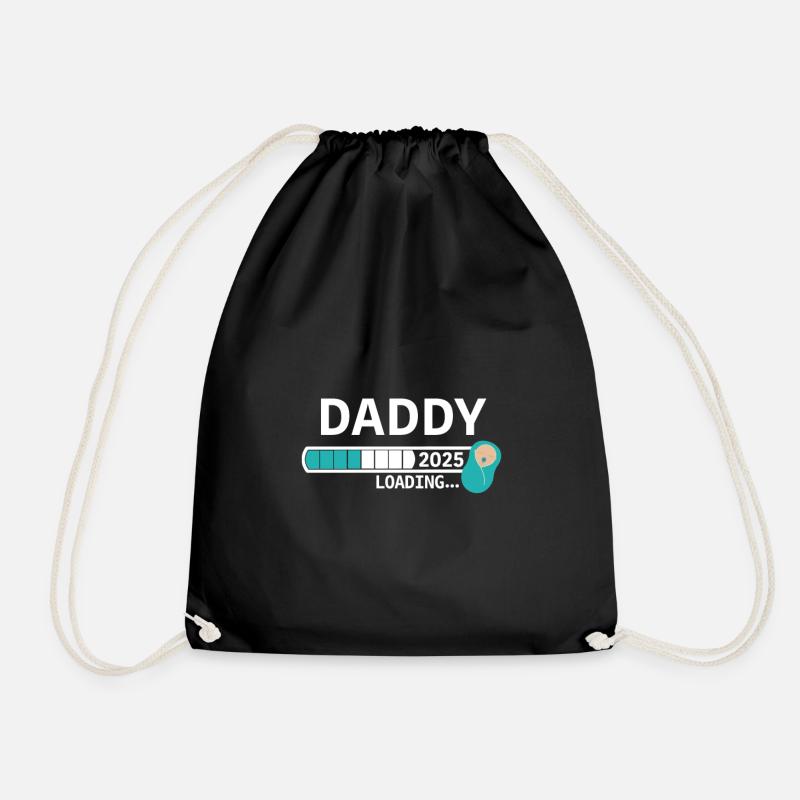 Daddy 2025 - Drawstring Bag - black