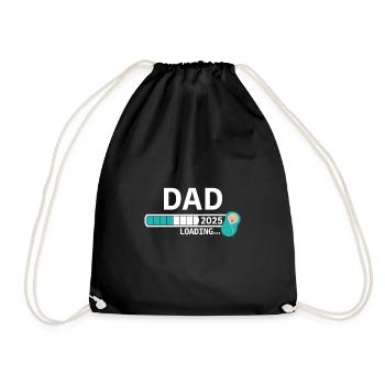 Dad 2025 loading... - Turnbeutel - Schwarz - Vorne