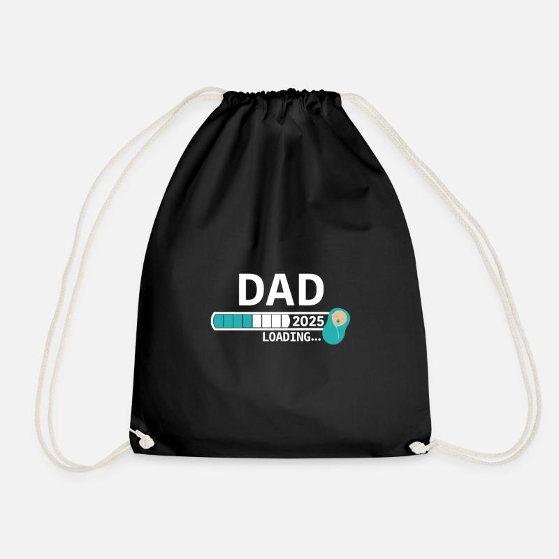 Dad 2025 loading... - Turnbeutel - Schwarz