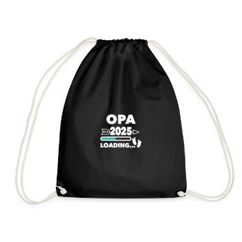 Grandpa 2025 - Drawstring Bag - black - Front