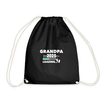Grandpa 2025 - Drawstring Bag - black - Front