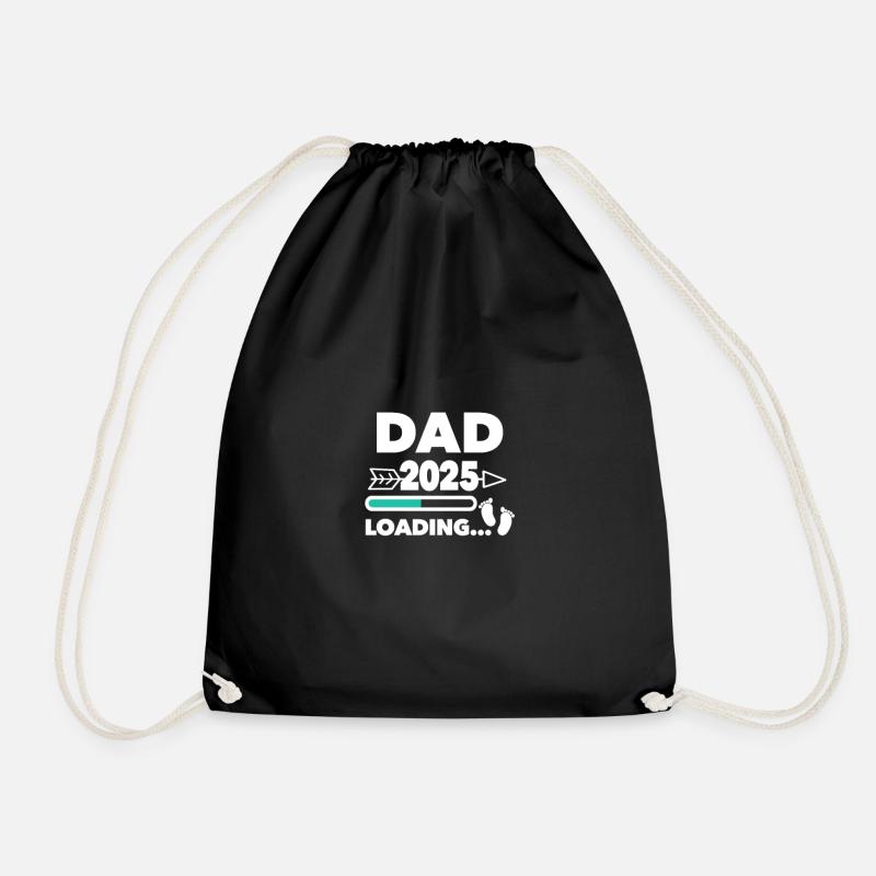 Dad 2025 loading... - Turnbeutel - Schwarz