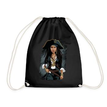 Storm - Drawstring Bag - black - Front