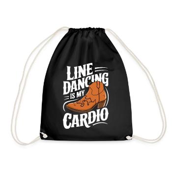 Line Dancing Dancing Dancers - Drawstring Bag - black - Front