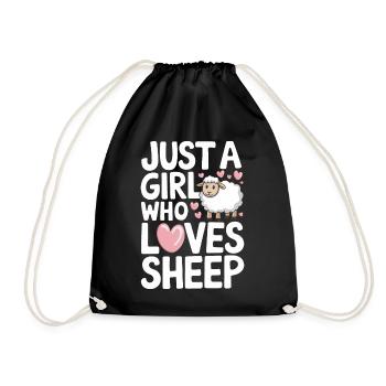 Sheep Sheep Farmer Lamb Farmer - Drawstring Bag - black - Front