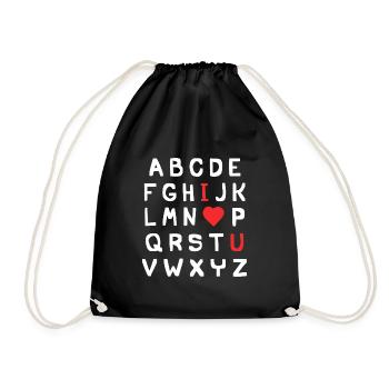 i love you - Sac de sport léger - noir - Devant