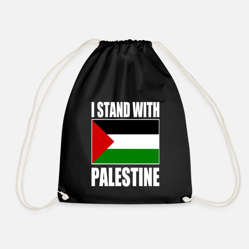 I stand with palestine - Turnbeutel - Schwarz