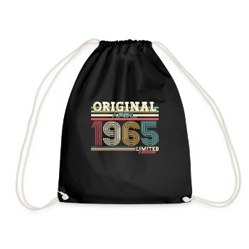 60e anniversaire Légende April Née en 1965 - Sac de sport léger - noir - Devant